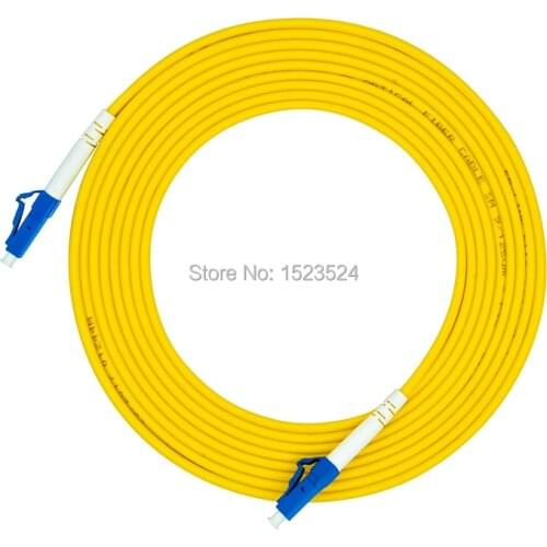 Free Shipping SM Simplex PVC 3mm 10M LC-LC Fiber Optic Jumper Cable LC/UPC-LC/UPC Fiber Optic Patch Cord