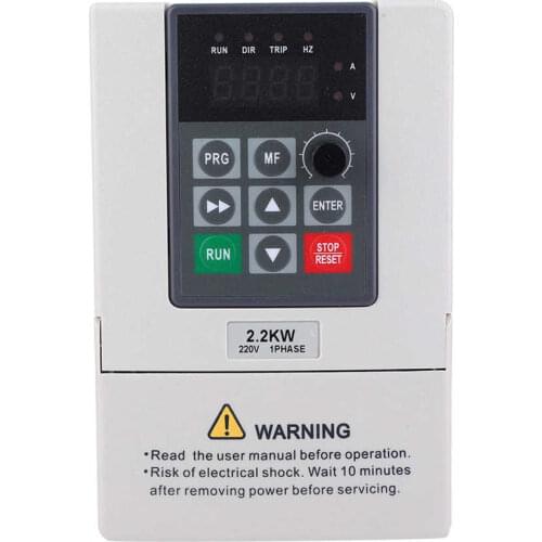 2.2KW Frequency Converter 220V Single Phase Input 3 Phase Output Variable Frequency Drive CNC Motor Speed Control VFD Inverter
