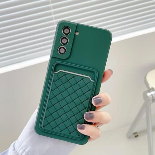 Silica Gel Phone Case For Samsung Galaxy A31 51 71 12 32 52 72 5G Coque S30 Ultra 21Plus M30S Braided Card Fall Prevention Cover