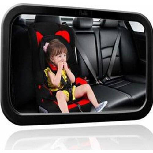 HLEST Baby rearview mirror Large Wide Easy View Rear Baby Child Back Seat Car Safety Mirror Headrest Mount XNC