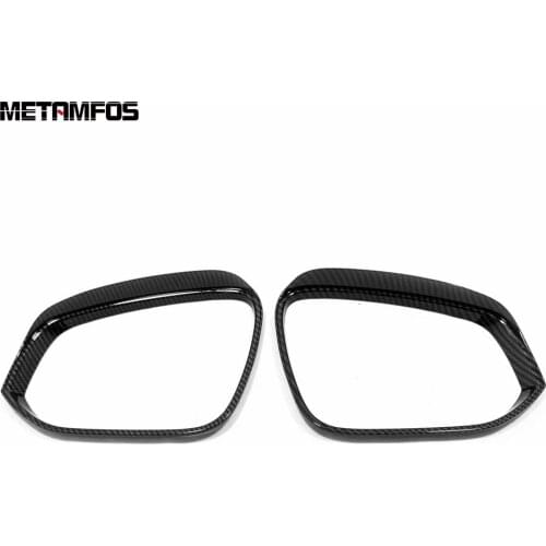 For Toyota Highlander Hybrid 2021 2022 Carbon Fiber Rearview Side Door Mirror Visor Sun Shade Rain Guard Shield Car Accessories