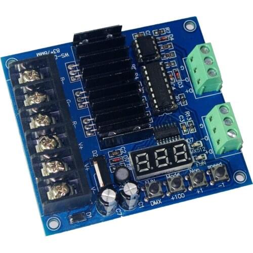 DMX512 WS-DMX-D3CH 4CH Decoder DC5~24V RGB LED Controller Dimmer Drive for LED Strip Lights Lamp Constant Voltage Comm