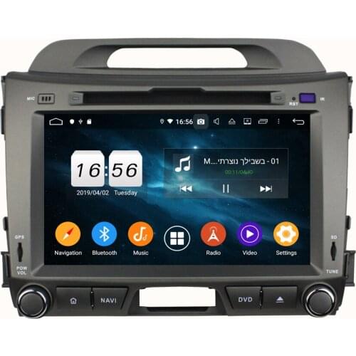 IPS PX6 8" Android 10.0 Car DVD GPS for Kia Sportage 2010 20112012 2013 2014 Stereo Radio Bluetooth 5.0 WIFI Easy Connect