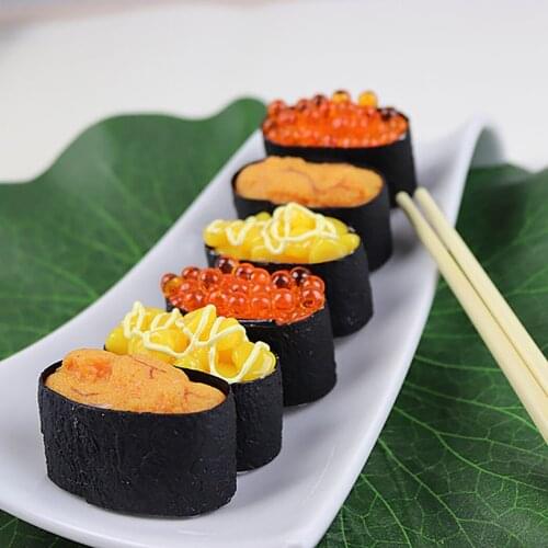 Artificial Sushi Decorative Realistic Food Display Model Food Prop Photo Prop