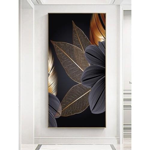 Black Leaf Diamond Painting Full Square Round Drill 5D Diy Mosaic Diamond Embroidery Icon Plant Scenery Wall StickersZP-4340