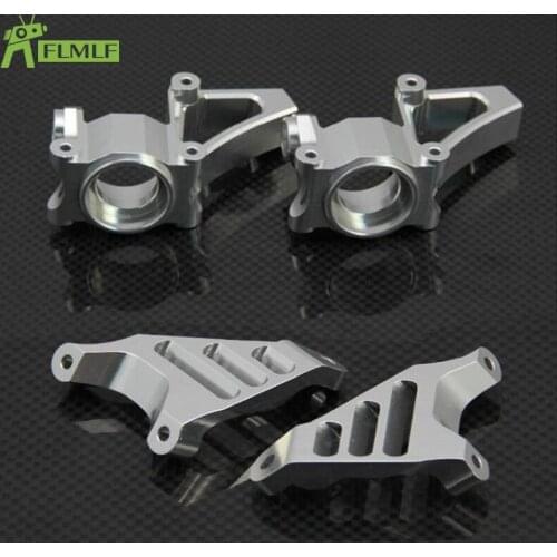 Alloy CNC Front and Rear Wheel Hub Carrier Set Fit for 1/5 GTB Racing HPI ROFUN BAHA ROVAN KM BAJA 5B 5T 5SC Toys PARTS
