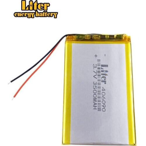 Liter energy battery Size 406090 3.7V 3500mah tablet battery With Protection Board For Tablet V3000HD MP4 GPS