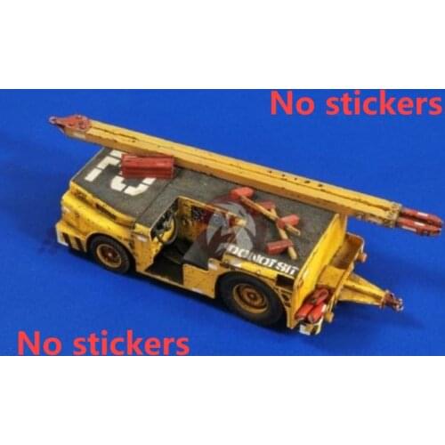 1:32 Scale Die-cast Resin War Scene Model Resin Aircraft Field Service Vehicle Assembly Model Including Stickers