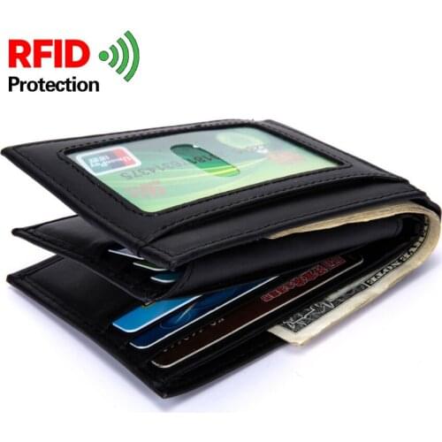 Fashion Luxury Brand Men Wallet Big Capacity Genuine Leather Wallets Fold Coin Purse Card Holder Doka Coin Bag Business purses
