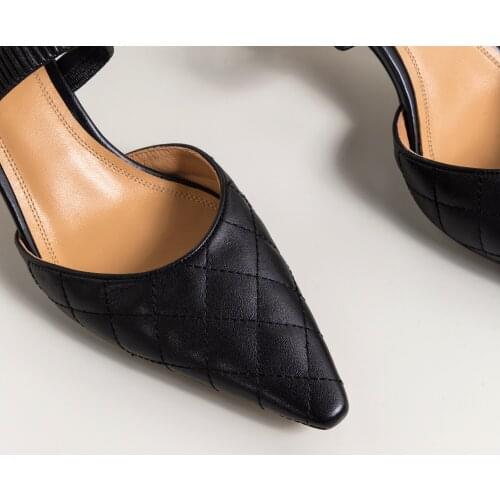 Osunlina 2021 New Woman Sandals Comfortable Square Toe Elegant Mules Yellow Genuine Cow Leather Handmade Casual Slip On Shoes