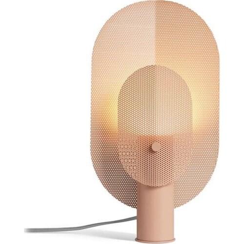 Originality Grid Desk Lamp Designer A Living Room Decoration Model Between Arts Desk Study Bedside Pink Colour Desk Lamp