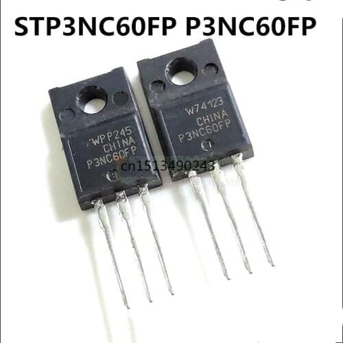 Original New 5pcs/ STP3NC60FP P3NC60FP TO-220F 600V 3A