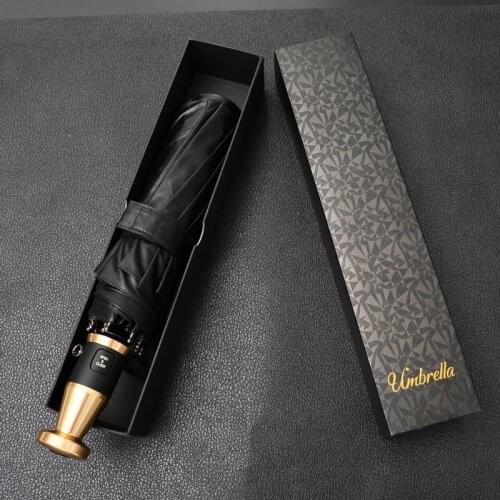 Fully Automatic Umbrella Windproof Men Business Sunscreen Parasol Rain Umbrellas 10K UV Sun Big Umbrella Car Gift B65