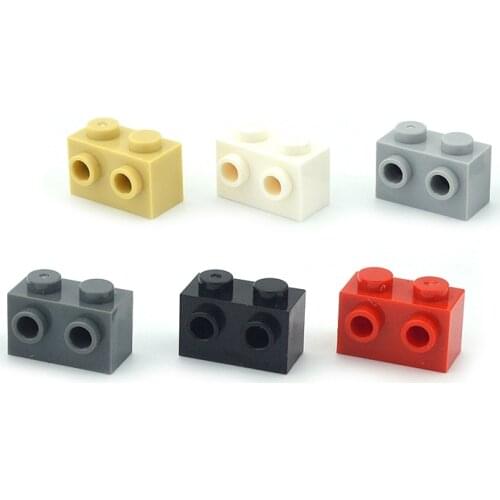 Assemble Particles 60pcs 11211 1x2 Building Blocks DIY Bricks MOC Parts Educational Creator high-tech Toys Compatible All brand