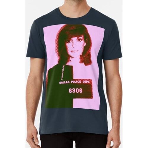 Sue - Ellen Ewing Mug Shot T Shirt Sue Ellen Ewing Dallas Tv 80s Soap Jr Ewing