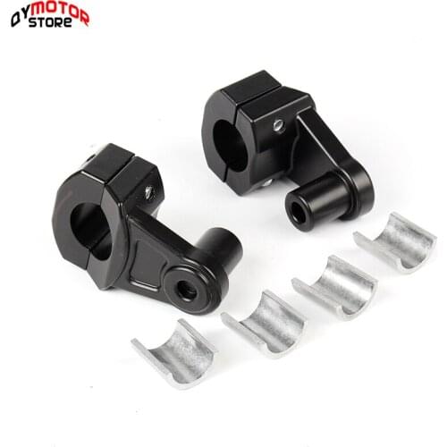 Universal Motorcycle Handlebar Riser 22mm 28mm Bars Clamp handle bar risers For bmw suzuki Ducati EXC Kawasaki free shipping