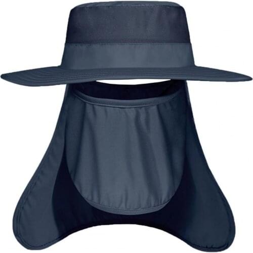 Moisture-wicking Bucket Hat 360 Degree Protection UV-proof Detachable Breathable Anti-scratch Outdoor Fishing Daily Unisex Hat