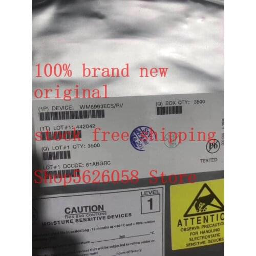 WM8993ECS/RV BGA 100% new original 5PCS/LOT STOCK