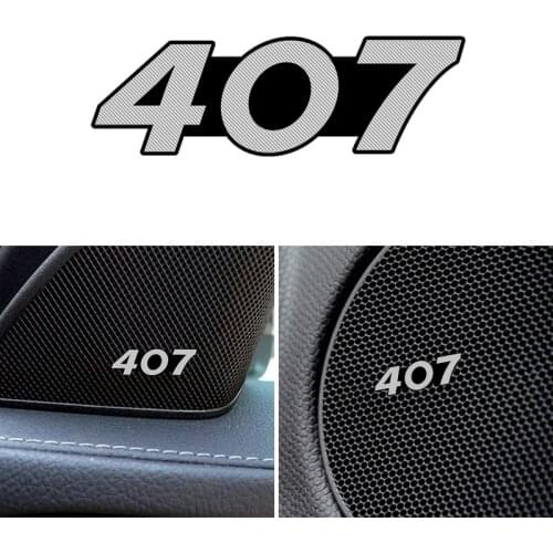 4pcs for Peugeot 407 car Speaker audio Speaker Badge stereo Emblem sticker stying