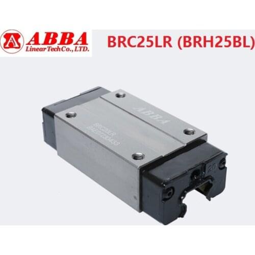 4pcs Original Taiwan ABBA BRC25LR/BRH25BL Linear narrow Block Linear Rail Guide Bearing for CNC Router Laser Machine parts