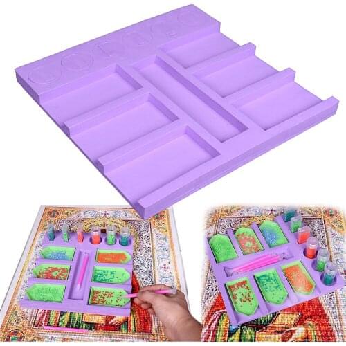 Diamond Painting Accessories Tray Organizer for Diamonds, Multi-Boat Holder for Tray Storage Containers, Diamond Painting Tools