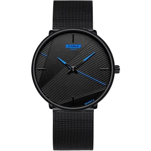 Fashion Casual Mens Business Watches Top Brand Luxury Mesh Wristwatches for Men Male Quartz Clock Watch Relogio Masculino