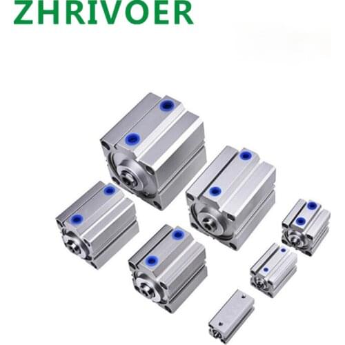 Cylinder SDA series pneumatic compact AIRTAC Mini 16 20 25 32 40 50 63 mm hole to 5 10 15 20 25 30 35 40 45 50 mm stroke