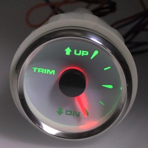 Trim Gauges fit for Boat Marine Trim Meters Marine Trim Tilt Indicator Boat Balance Gauges 0-190 ohm