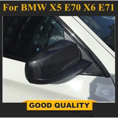 For BMW X5 mirror X5 E70 X6 E71 Carbon Fiber rear view Cap Mirror Cover E71 X6 Carbon Mirror cover 2007 - 2013
