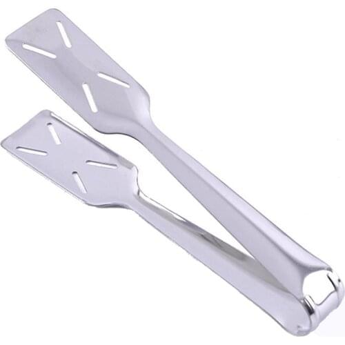 Kapmore 1pc BBQ Tongs Stainless Steel Ergonomic Long Food Tongs Baking Tongs For Cooking BBQ Tools Accessories For Camping