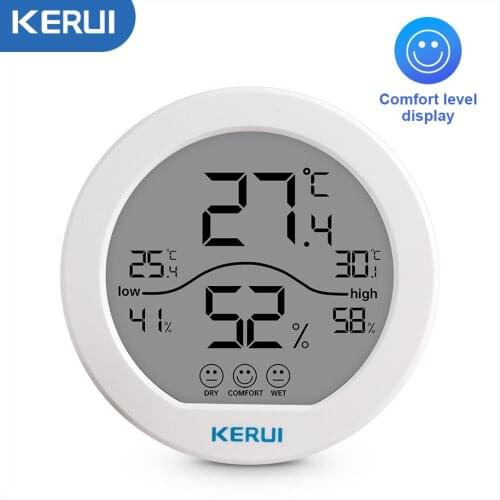 KERUI LCD Electronic Digital Temperature Humidity Meter Thermometer Hygrometer Large Screen Display Indoor Smart Home Sensor