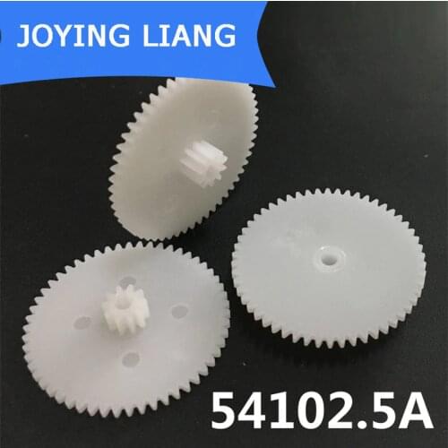 54102.5A 0.5M Gear Wheel Diameter 28mm 54 Teeth + 10 Teeth Double Gears Toy Parts Accorserries 10pcs/lot