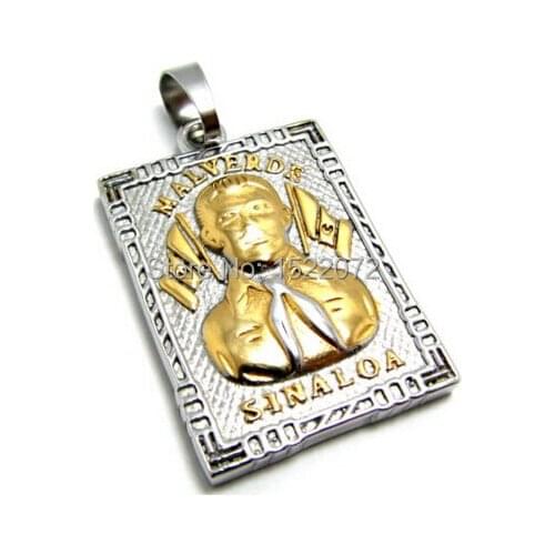 Top sell factory price JESUS GOLD & SILVER Tone square Medal Medallion low price custom gold silver medals FH810039