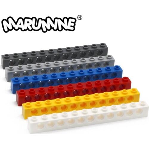 MARUMINE 3895 Technic Brick 1x12 with Holes Building Blocks Set 20 pcs Magic Robot Classic Educational Toy Gift For Children