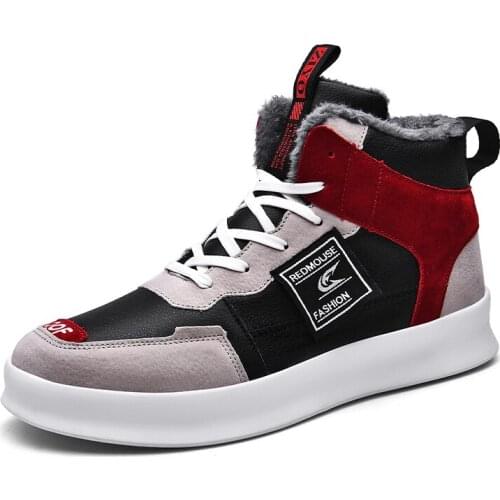 Male Sneakers Winter Mens Boots Warm Boot with Velvet Male Waterproof Shoes Chaussure Mans Casual Shoes for Men Boots Footwear