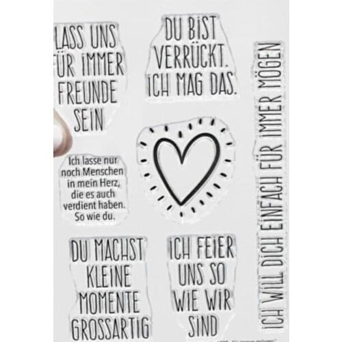 German love Clear Stamp /Seal for DIY scrapbooking/photo album Decorative clear stamp sheets C675