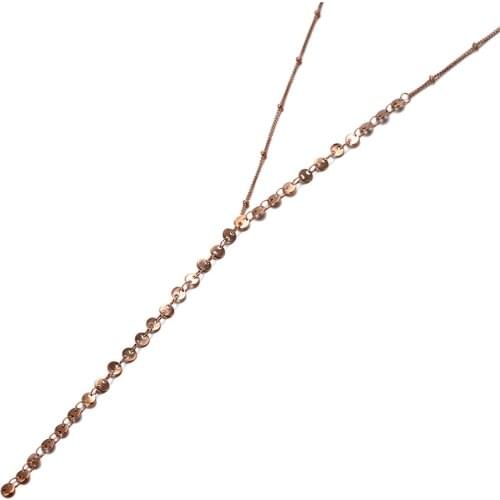 Original Design Titanium Stainless Steel Charm Choker Necklaces Bohemia Chain & Link Pendant Necklace For Women N20012