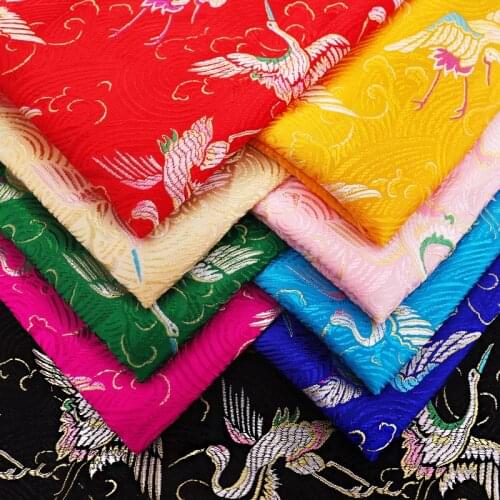 Brocade jacquard pattern fabrics by the meter For sewing cheongsam dress design diy patchwork material satin garment fabric