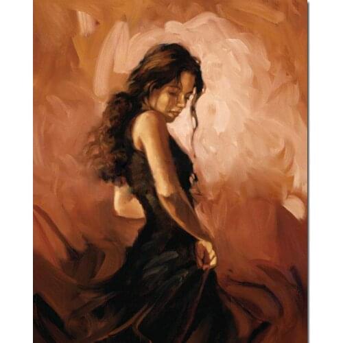Paintings for living room wall spanish flamenco dancer modern impressionist art Hand painted High quality