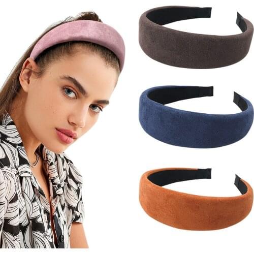 Simple 2020 Hairbands Solid Color Fashion Headbands Elegant Hair Accessories for Women Headpieces