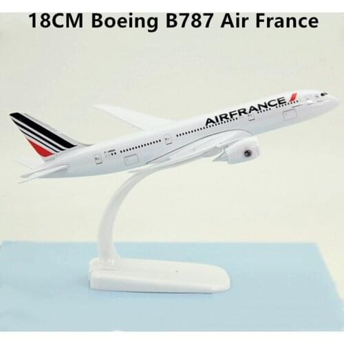 18CM 1:250 scale airplanes Boeing B787-9 Air France Plane Model Diecast Aircraft Toys Airplane Airliner Kid Gifts Collectible
