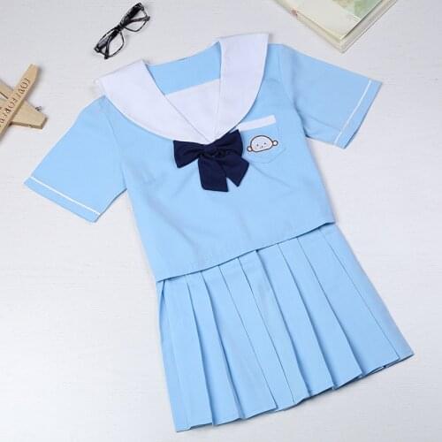 School Uniform Set 2019 New Style Japan and South Korea Fashion Elegant Embroidery Sailor School College Navy JK Uniform Set