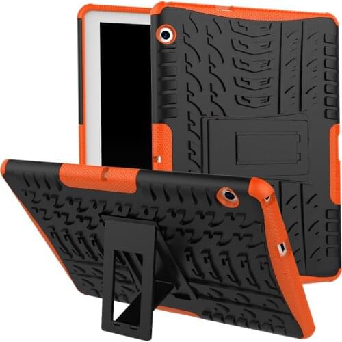 For Huawei MediaPad T3 10 Shockproof Case AGS-W09 L09 L03 T3 9.6 Hybrid Armor TPU+PC Cover Honor Play Pad 2 Tablet Stand Cover
