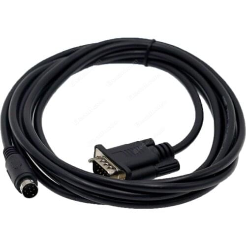 DOP-DVP DB 9pin male-MD8 PLC Cable for DOP-A topuch panel and PLC 2.5M Communication Cable