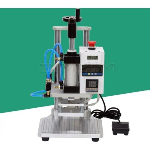 WT-Q100/ WT-QS100 Pneumatic Hot Foil Stamping Machine Desktop Leather Stamping Hot Press Embossers Heat Press Machine 220V/110V