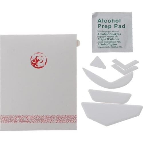 1 set/pack Enhanced Tiger Gaming Mouse Skates Feet for logitech G502 White Glides Curve Edge Enhanced Version