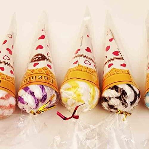 10pcs Creative Ice Cream Towels Cone Wedding & Party Favors Gifts Thank You Gifts for Friends