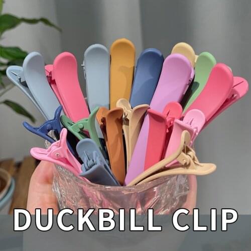 4pcs Set Candy Color Hairpins Plastic Large Duckbill Clip Barrettes for Women Bangs Side Hair Clips Hair Accessories