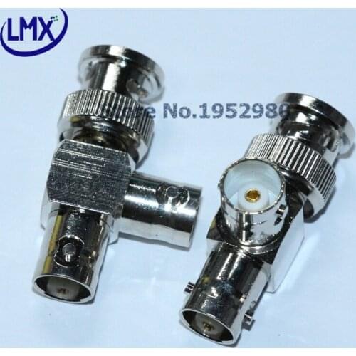 5PCS/LOT BNC CONNECTOR ADAPTOR H3202 BNC ONE MALE TO TWO FEMALE F TYPE ADAPTOR GOOD QUALITY