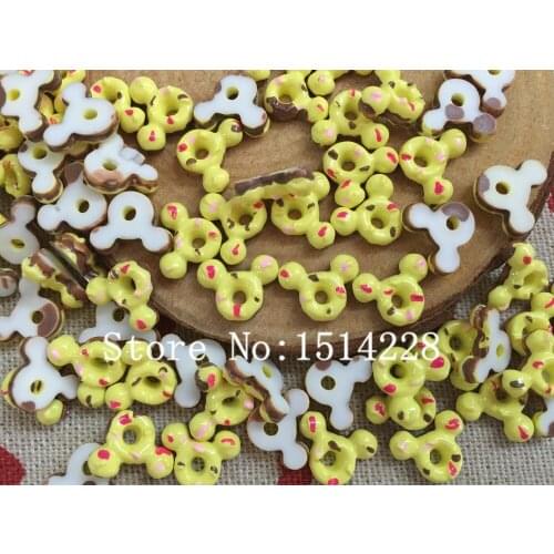Free shipping!Resin kawaii yellow donuts. Resin Flatback Cabochon for nail art/earring accessory,DIY .(small size 9*11mm)